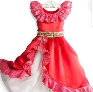 Original Disney Elena costume w/necklace/hair comb